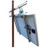 Traverses et brides pour fixation panneau solaire M0551 sur mât | Ecosolaire