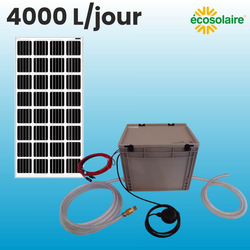 Kit pompe solaire 4000 L/j avec flotteur | Ecosolaire