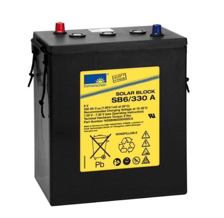 Batterie Sonnenschein Solar Block SB6/330 330Ah 6V - Ecosolaire